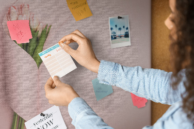 Cork memo board Flower bouquet