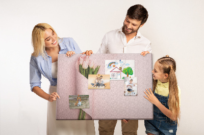 Cork memo board Flower bouquet