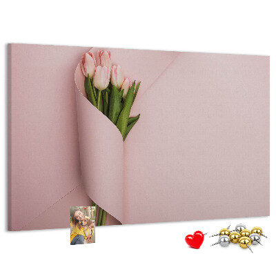 Cork memo board Flower bouquet
