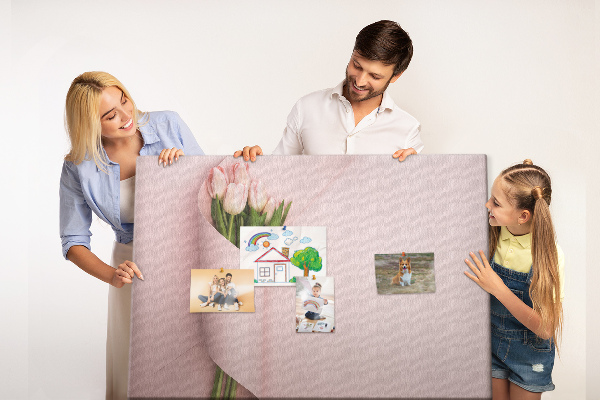 Cork memo board Flower bouquet