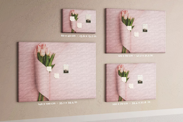 Cork memo board Flower bouquet