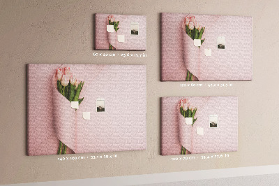 Cork memo board Flower bouquet
