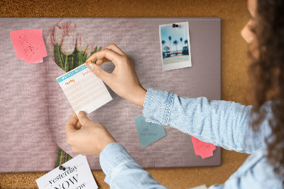 Cork memo board Flower bouquet