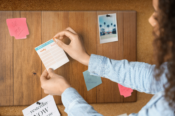 Cork board Wooden boards