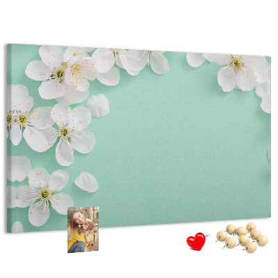 Cork display board Blooming daisies