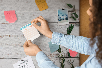 Cork memo board Wooden boards