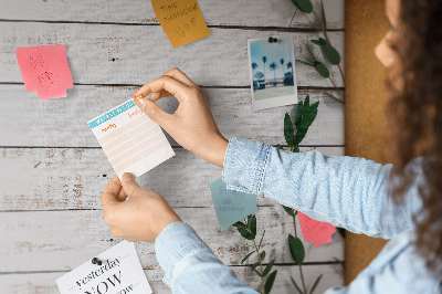 Cork memo board Wooden boards