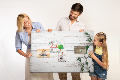Cork memo board Wooden boards