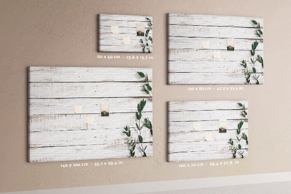 Cork memo board Wooden boards