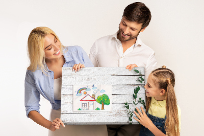 Cork memo board Wooden boards