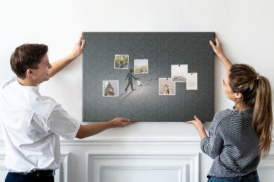Cork memo board Wanderer in the dark