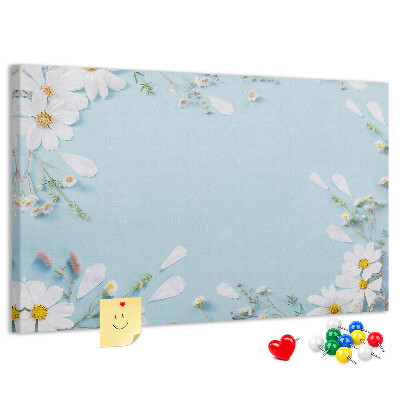 Cork display board Floral frame