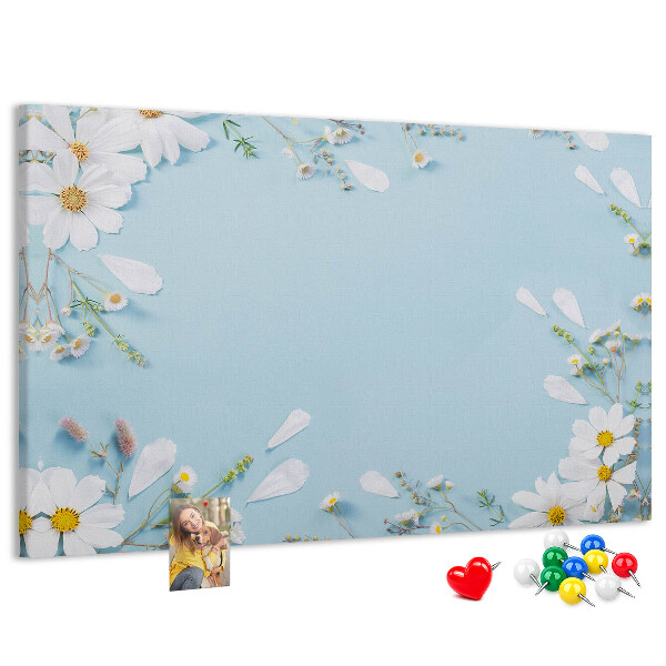 Cork display board Floral frame