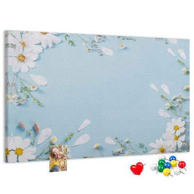 Cork display board Floral frame