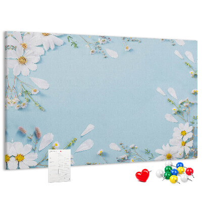 Cork display board Floral frame
