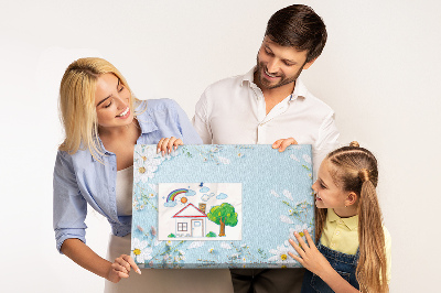 Cork display board Floral frame