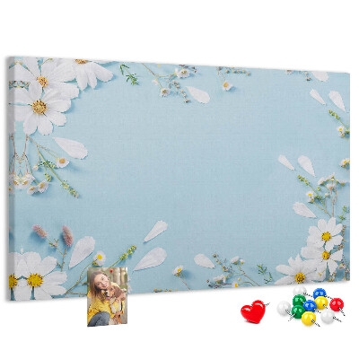 Cork display board Floral frame