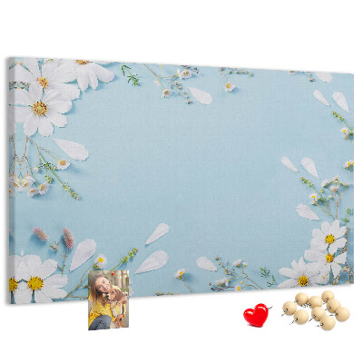 Cork display board Floral frame