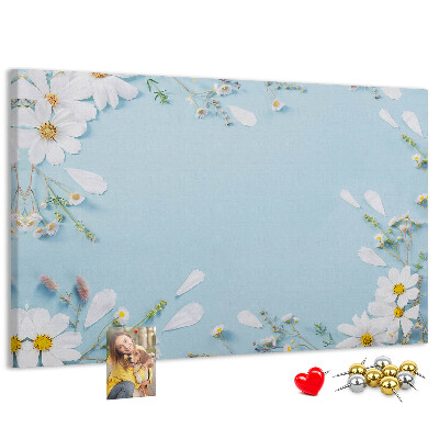 Cork display board Floral frame