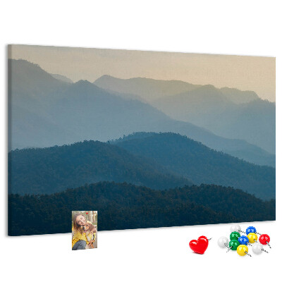 Cork display board Landscape abstraction