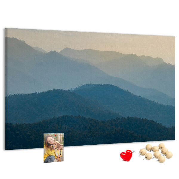 Cork display board Landscape abstraction