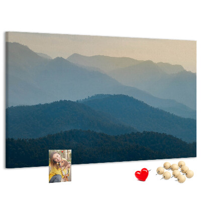 Cork display board Landscape abstraction