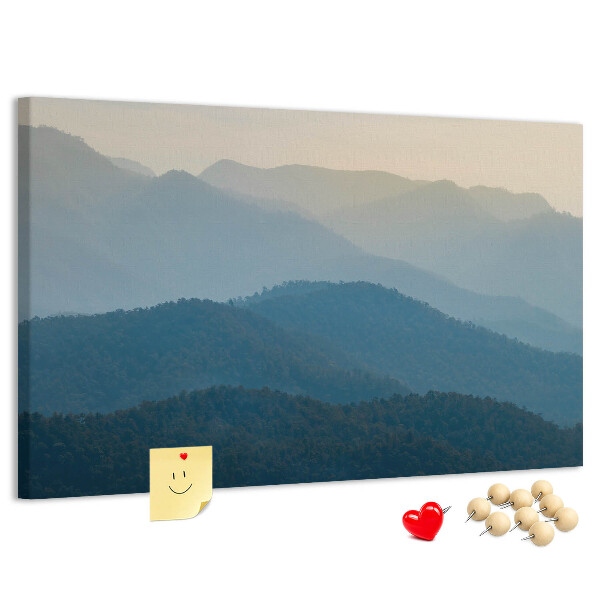 Cork display board Landscape abstraction