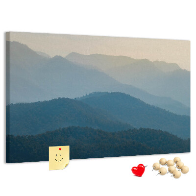 Cork display board Landscape abstraction