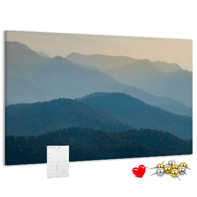 Cork display board Landscape abstraction