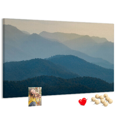 Cork display board Landscape abstraction