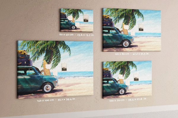 Cork memo board Holiday beach
