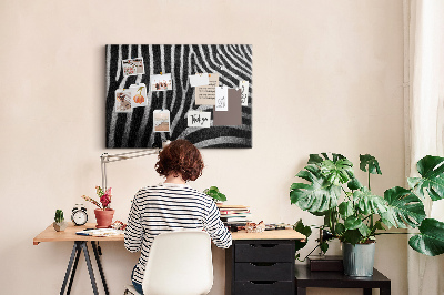 Cork board Zebra pattern