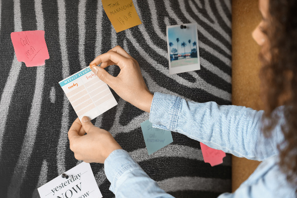 Cork board Zebra pattern