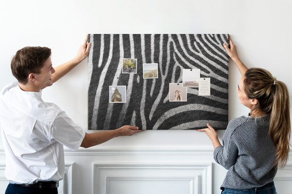 Cork board Zebra pattern
