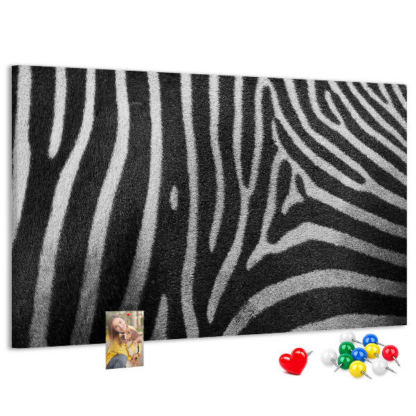 Cork board Zebra pattern