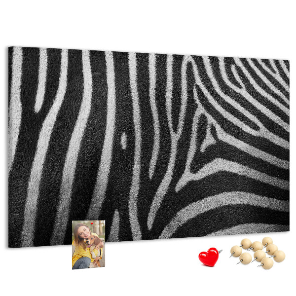 Cork board Zebra pattern