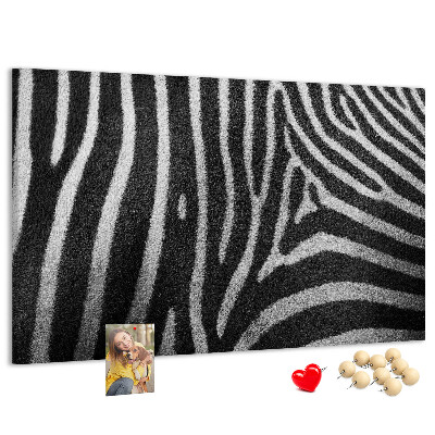 Cork board Zebra pattern