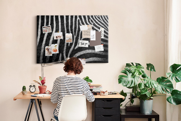 Cork board Zebra pattern