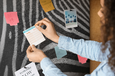 Cork board Zebra pattern