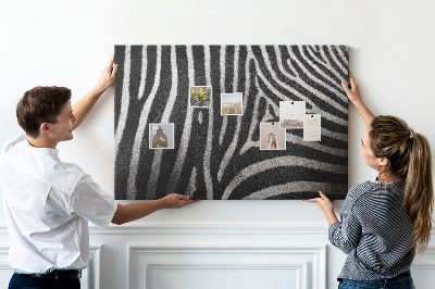 Cork board Zebra pattern