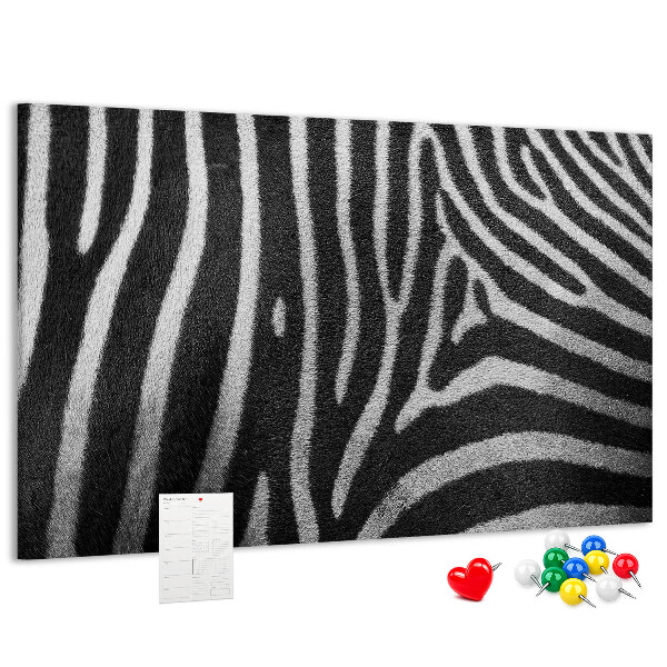 Cork board Zebra pattern
