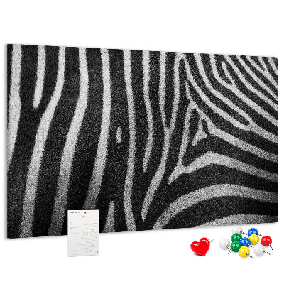 Cork board Zebra pattern