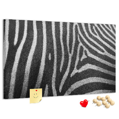 Cork board Zebra pattern