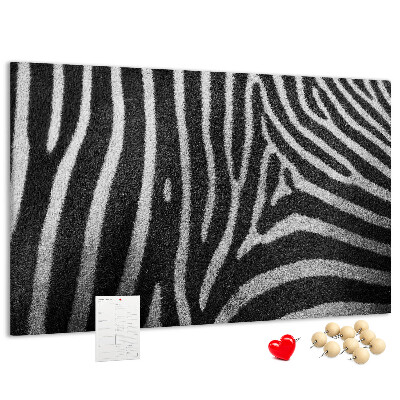 Cork board Zebra pattern