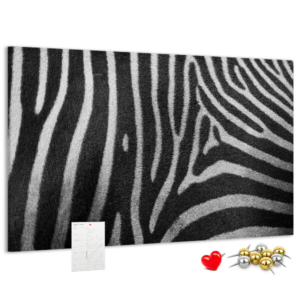 Cork board Zebra pattern