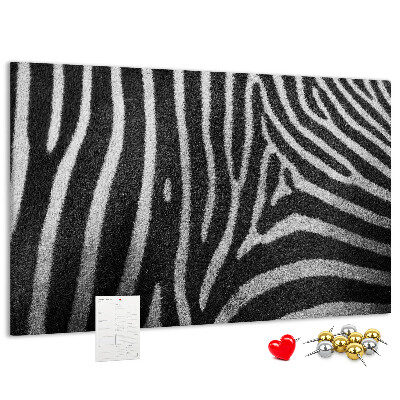 Cork board Zebra pattern
