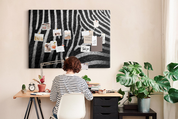 Cork board Zebra pattern
