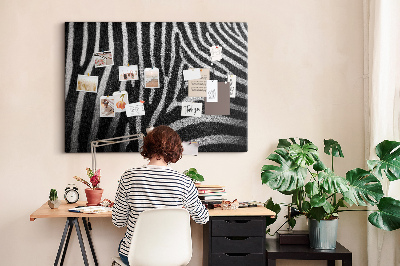 Cork board Zebra pattern