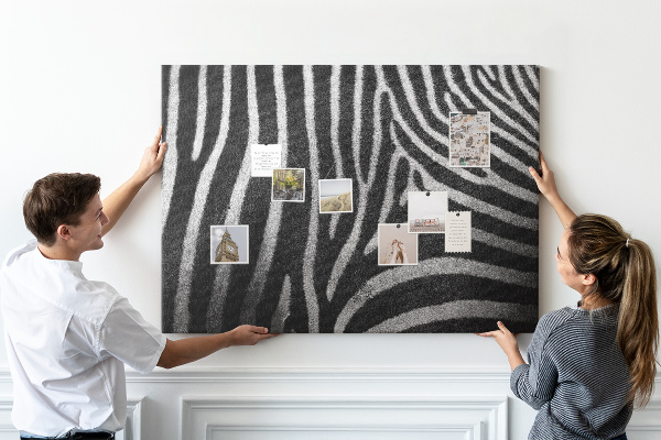 Cork board Zebra pattern