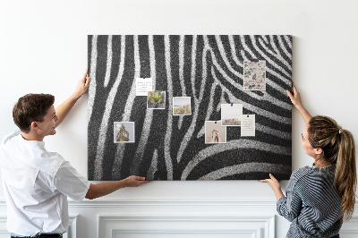 Cork board Zebra pattern